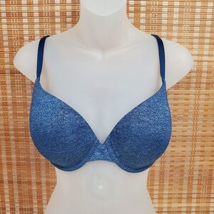 ☆ Victoria's Secret Semi Demi Bra Heather Blue  Size 34DD